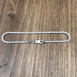 Sterling Silver Delicate Rope Bracelet
